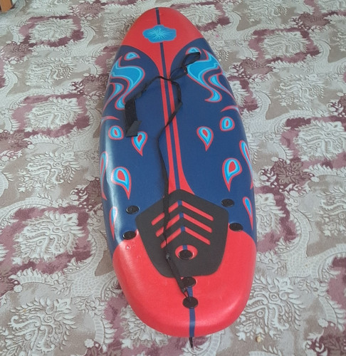 Bodyboard surfbrett blau rot - surfbrett, blau/rot